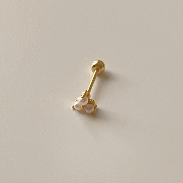 Tavi	Crystal Screw Back Studs Earrings