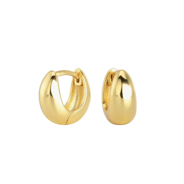 Lynda Exquisite Teardrop-Shaped Gold Hoops