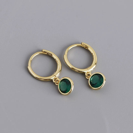 Corvallis	Hoops- Available in Rose Quartz & Emerald Green