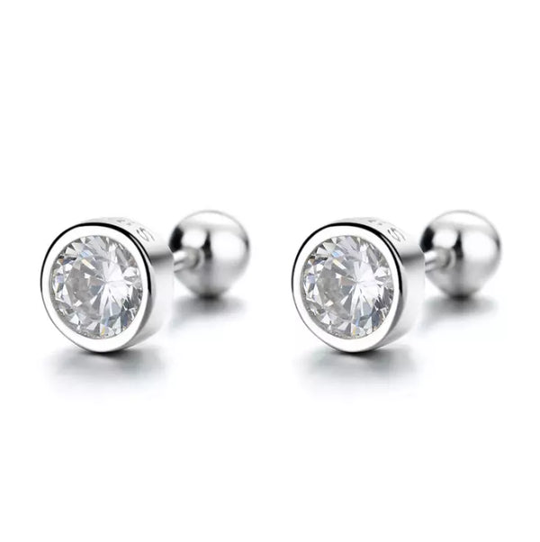 Diego 4mm Crystal Flatback Stud- Single Earring